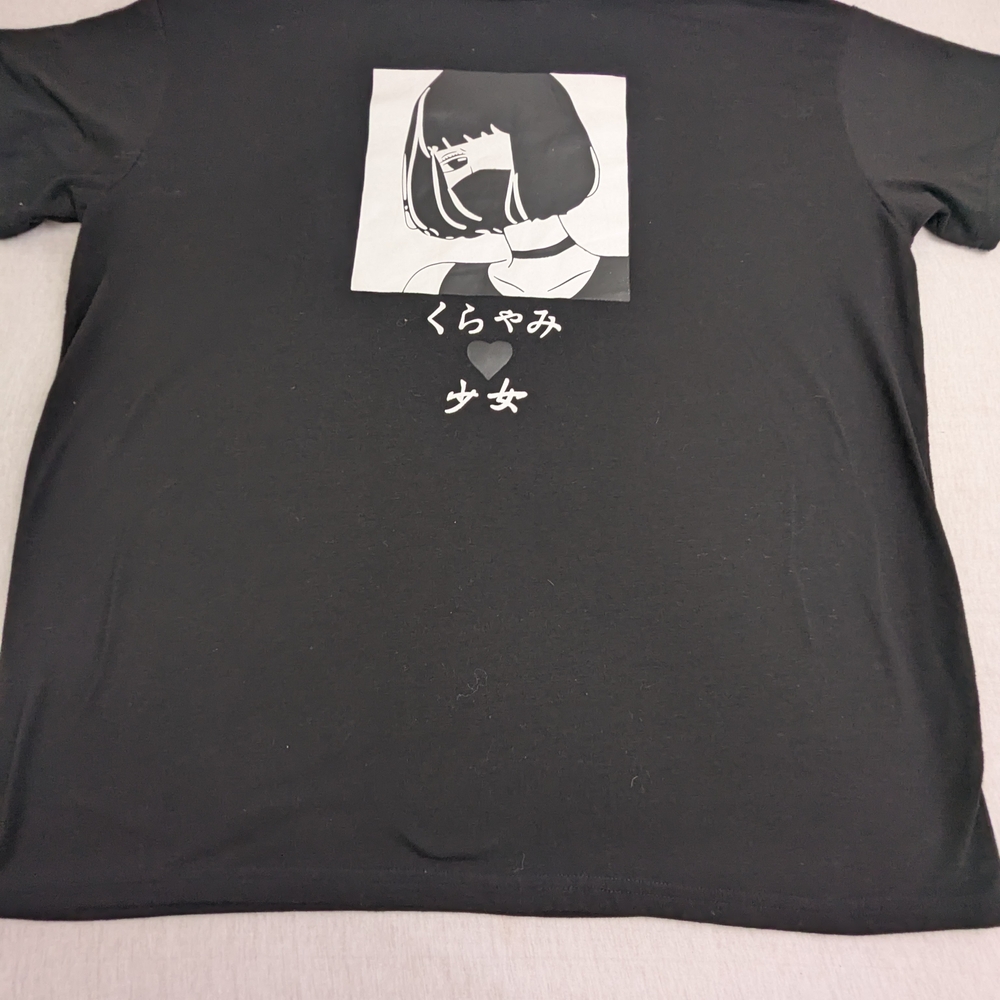 Japanese Harajuku Shirt Urban Street Style Punk Gothic Tee Medium